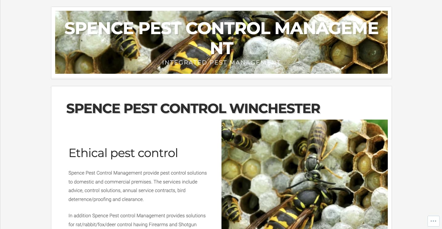 Spence Pest Control Management