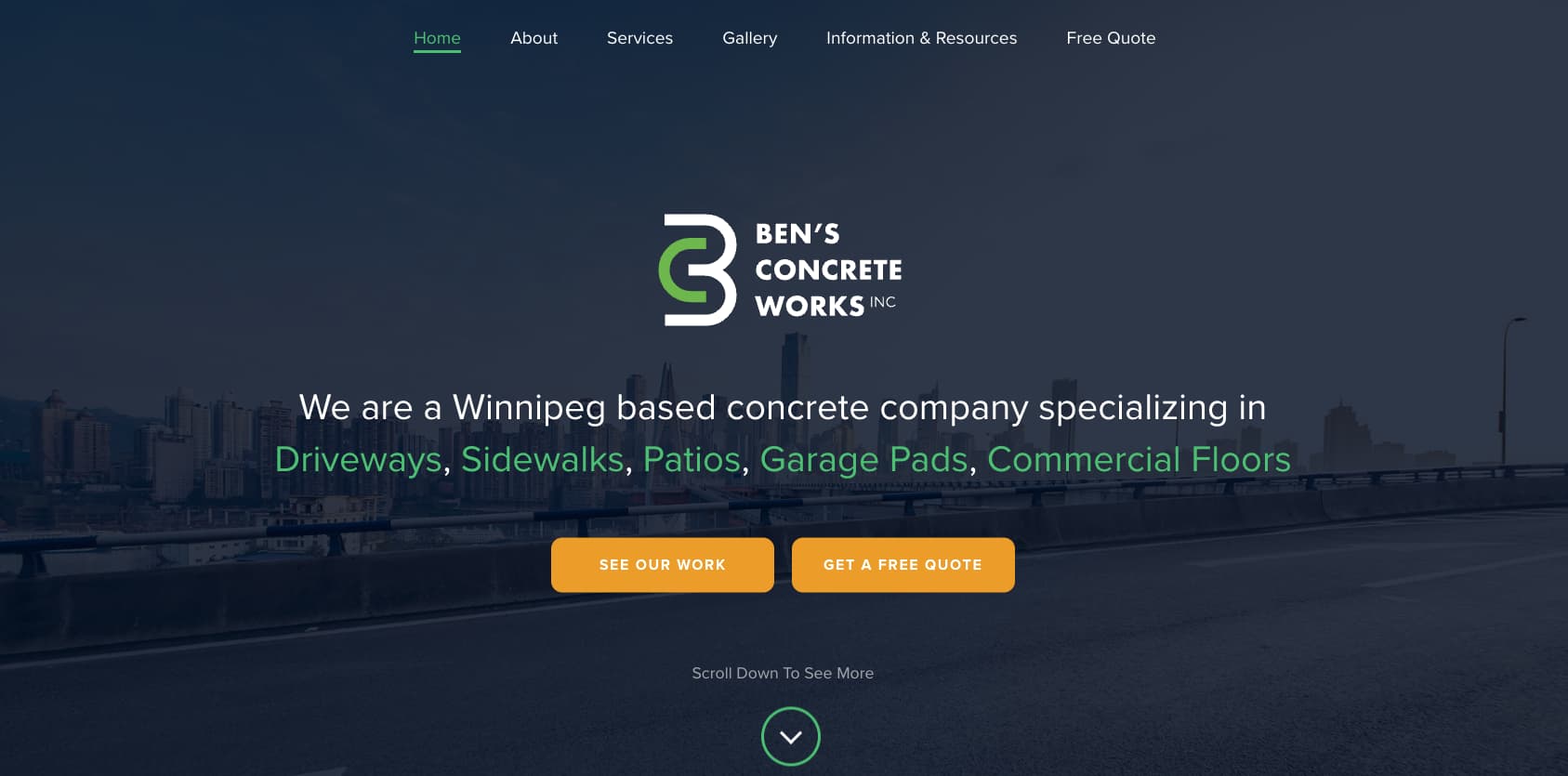 Ben's Concrete Works Inc