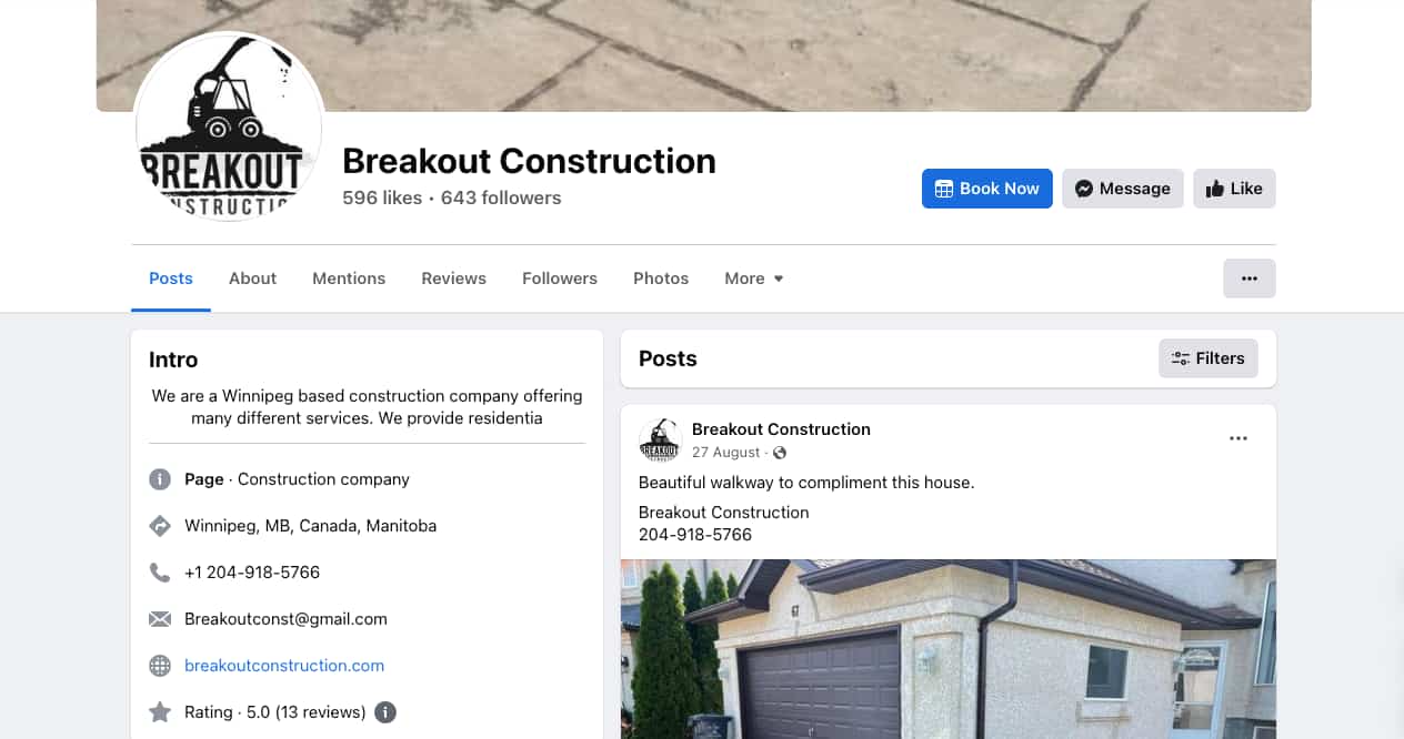 Breakout Construction